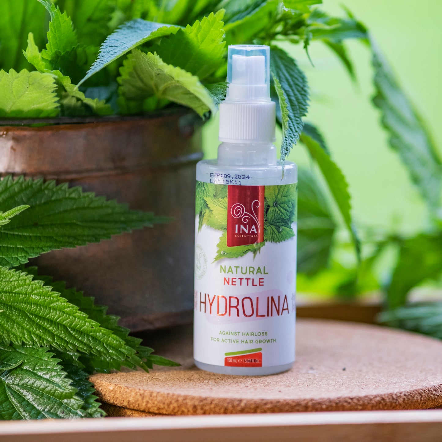 Água de Urtiga Selvagem - Hydrolina - Spray capilar para Queda de cabelo e Cabelo Oleoso