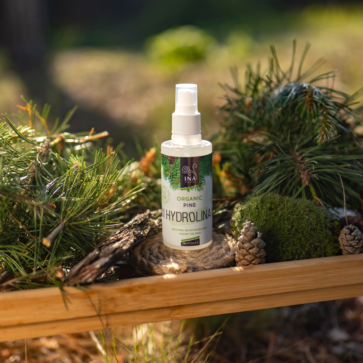 Água de Pinho Branco Orgânica - Hydrolina - Spray para Fungos nas unhas e maus Odores nos pés