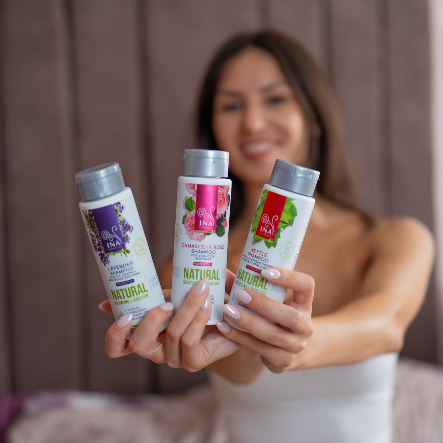Champô Natural de Rosas para Cabelo Seco e Danificado