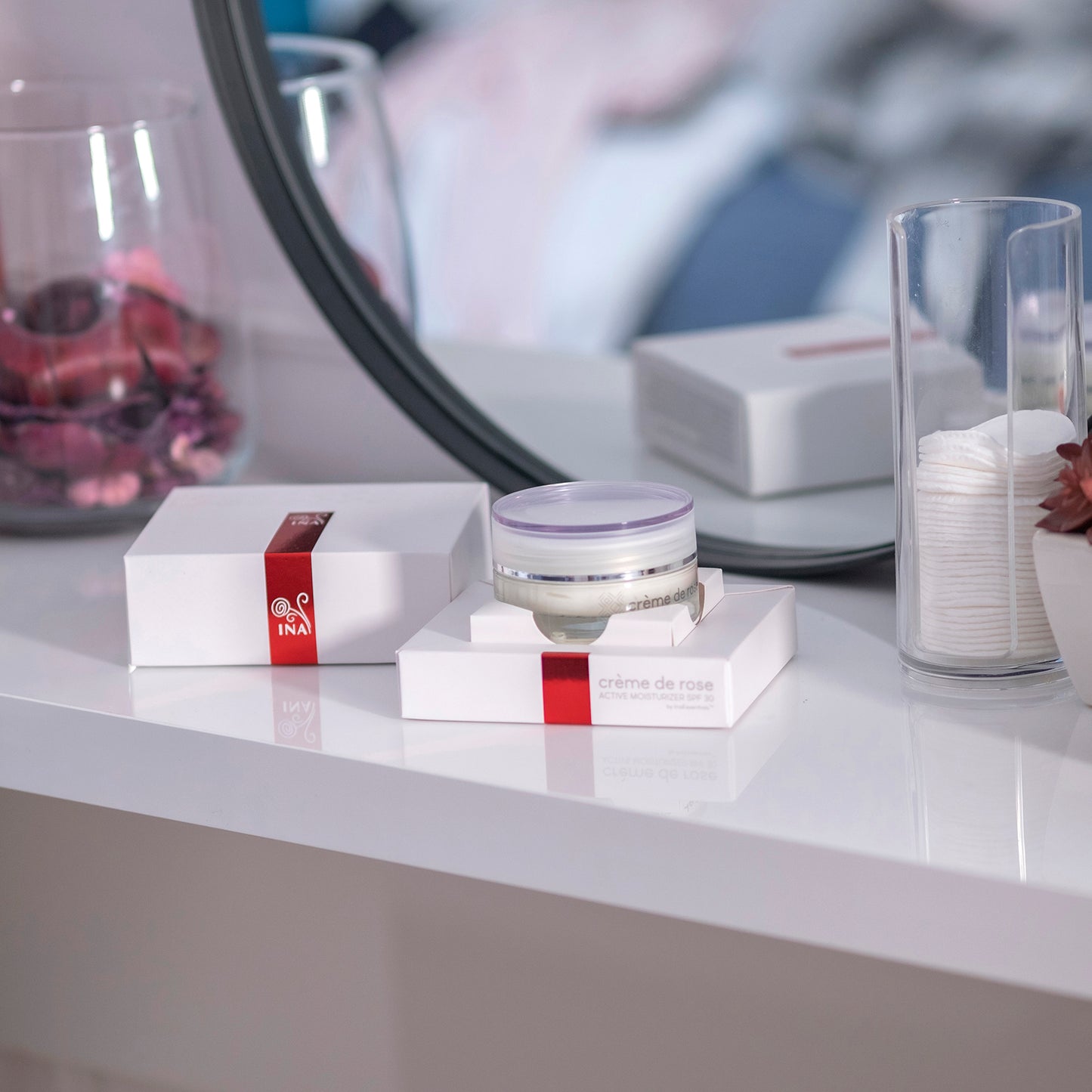 Creme de rosa - Creme Hidratante de rosto com SPF30 - altamente enriquecido com óleo essencial de Rosa orgânica
