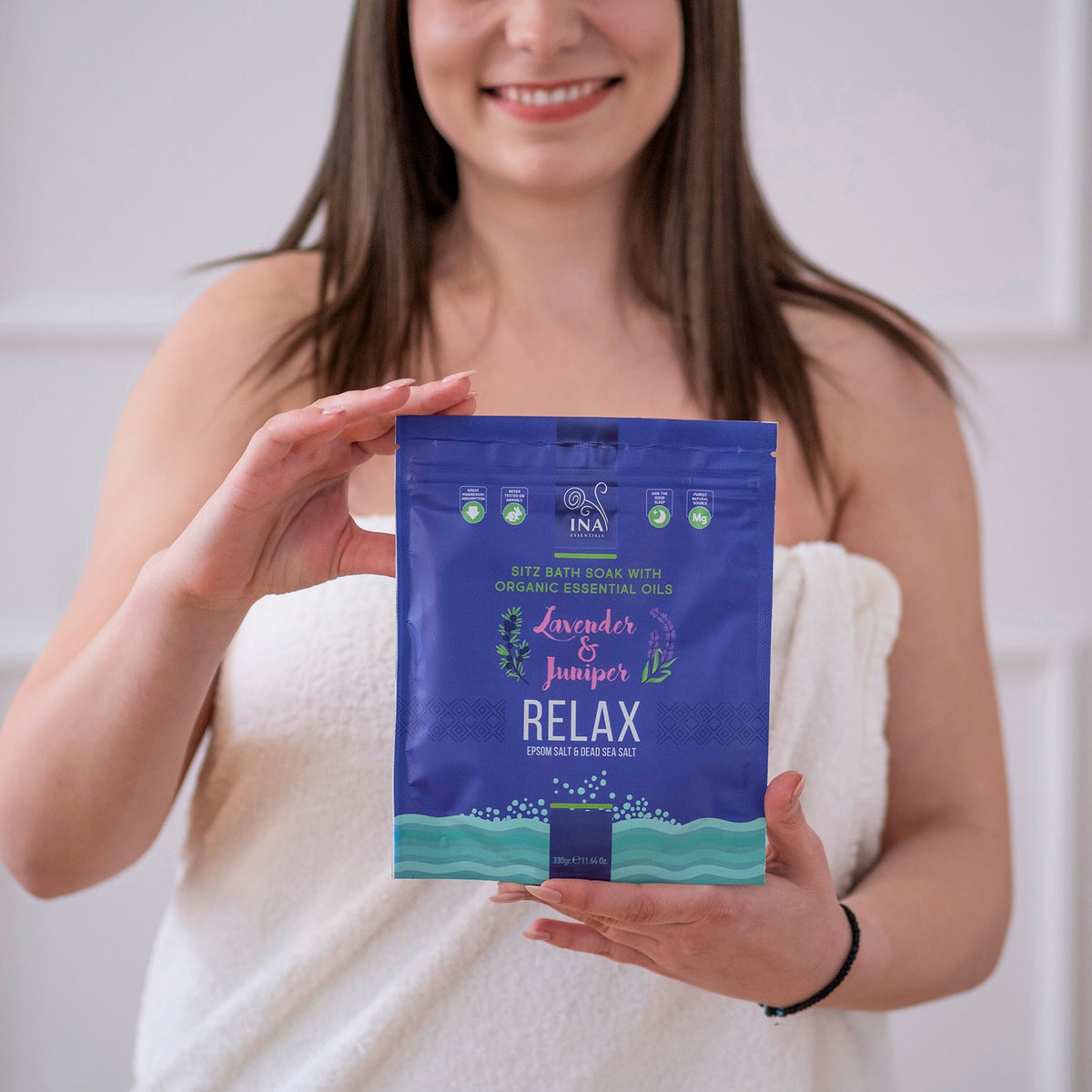 Relax - Sais de banho com Lavanda e Zimbro para Relaxamento e alívio do Stress