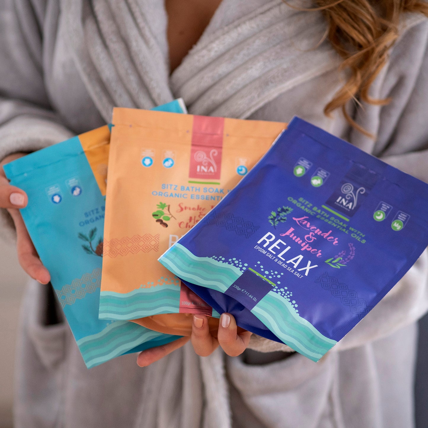Relax - Sais de banho com Lavanda e Zimbro para Relaxamento e alívio do Stress