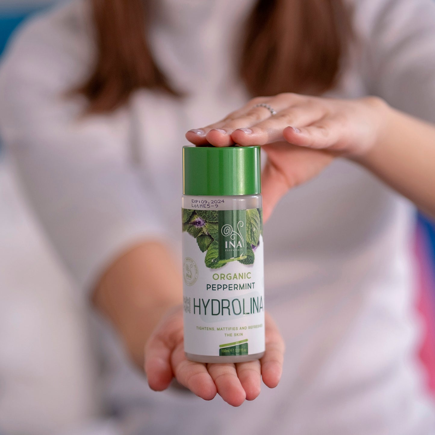 Água de Hortelã (Hortelã-Pimenta) Orgânica - Hydrolina para pele Firme e com efeito Mate
