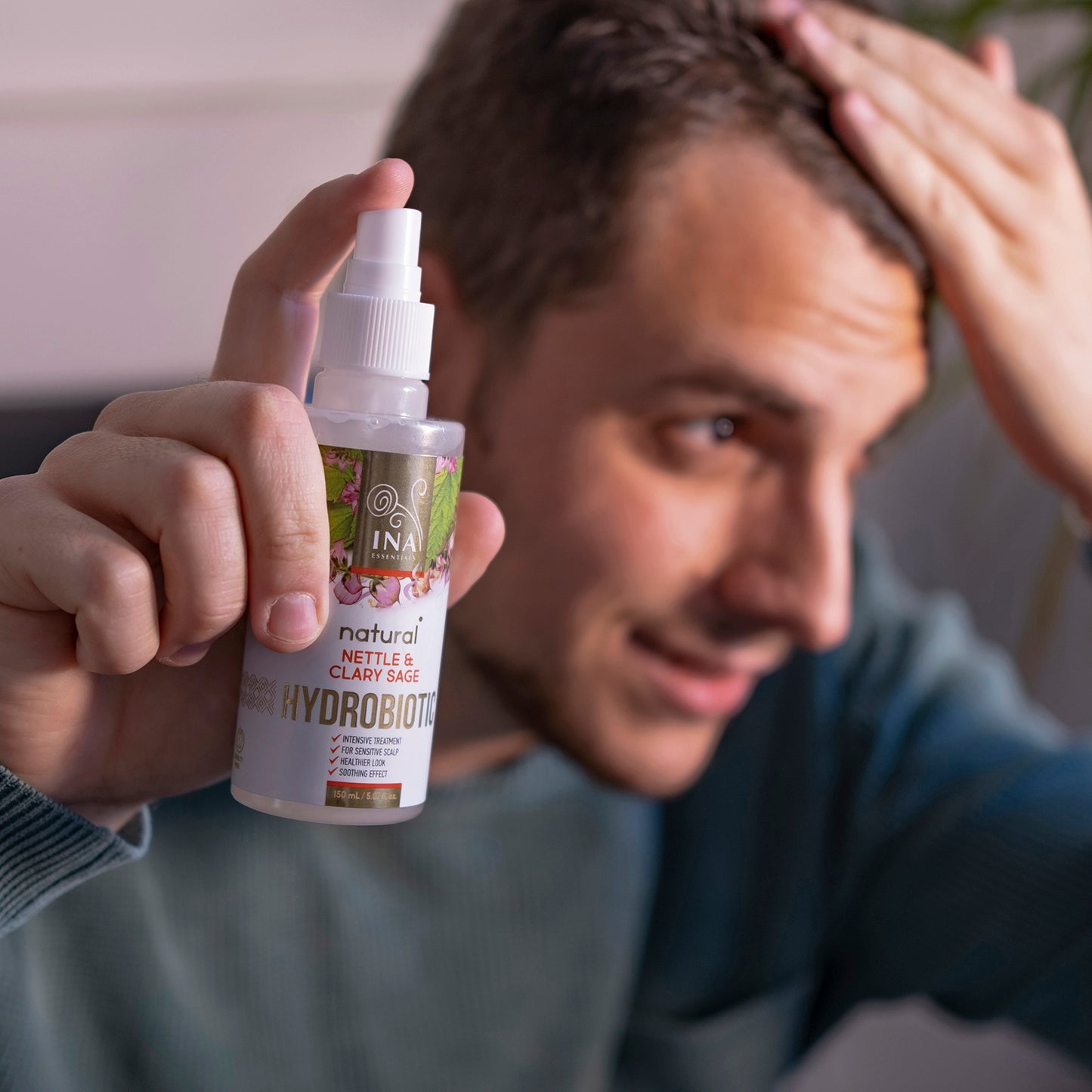 Hydrobiotic - Urtiga e Sálvia - cuidado intensivo para Queda de cabelo, Caspa e couro cabeludo Sensível