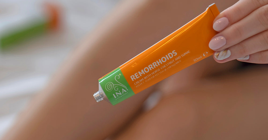 Creme com castanha-da-índia e árvore-do-fumo numa perna com capilares rotos da InaEssentials