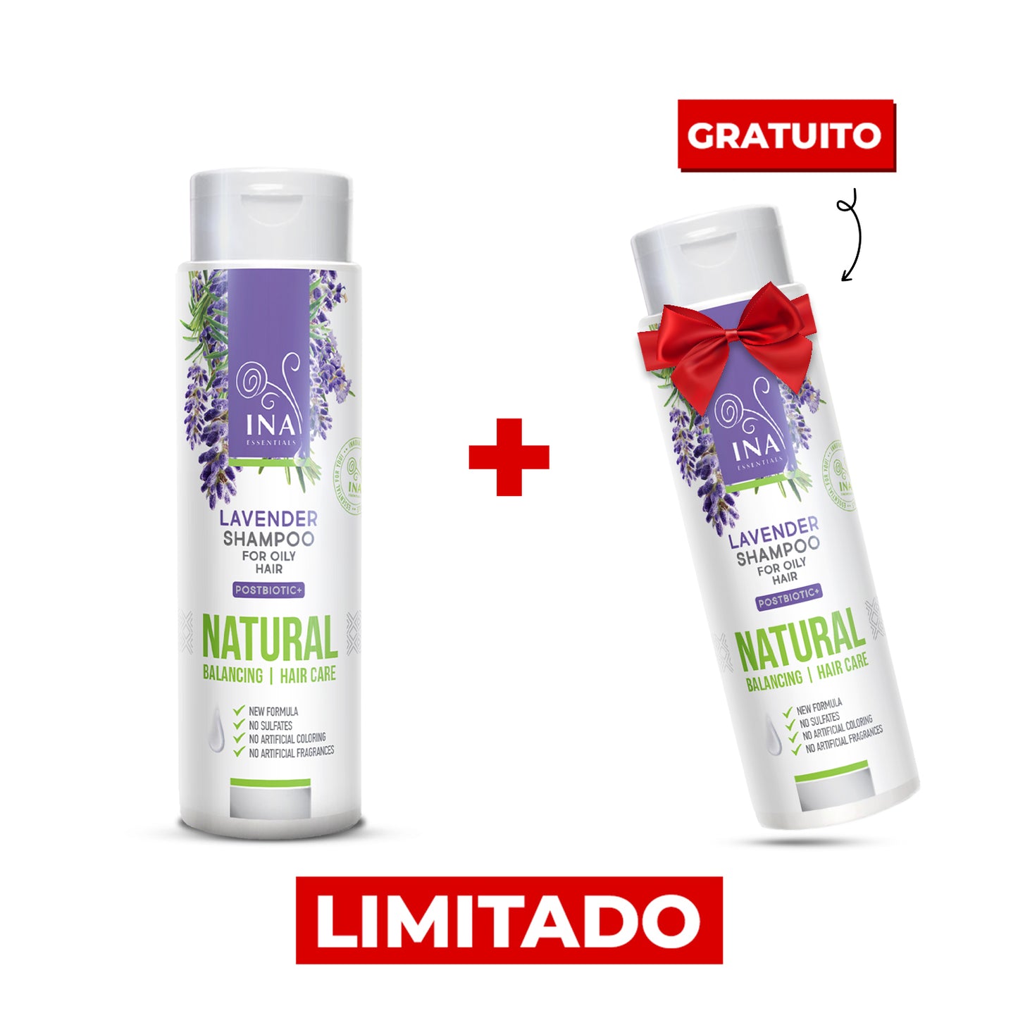 Compre 1 Champô Natural de Lavanda e Receba 1 Grátis