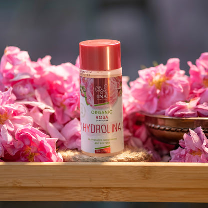 Água de Rosas Orgânica - Hydrolina para pele Seca