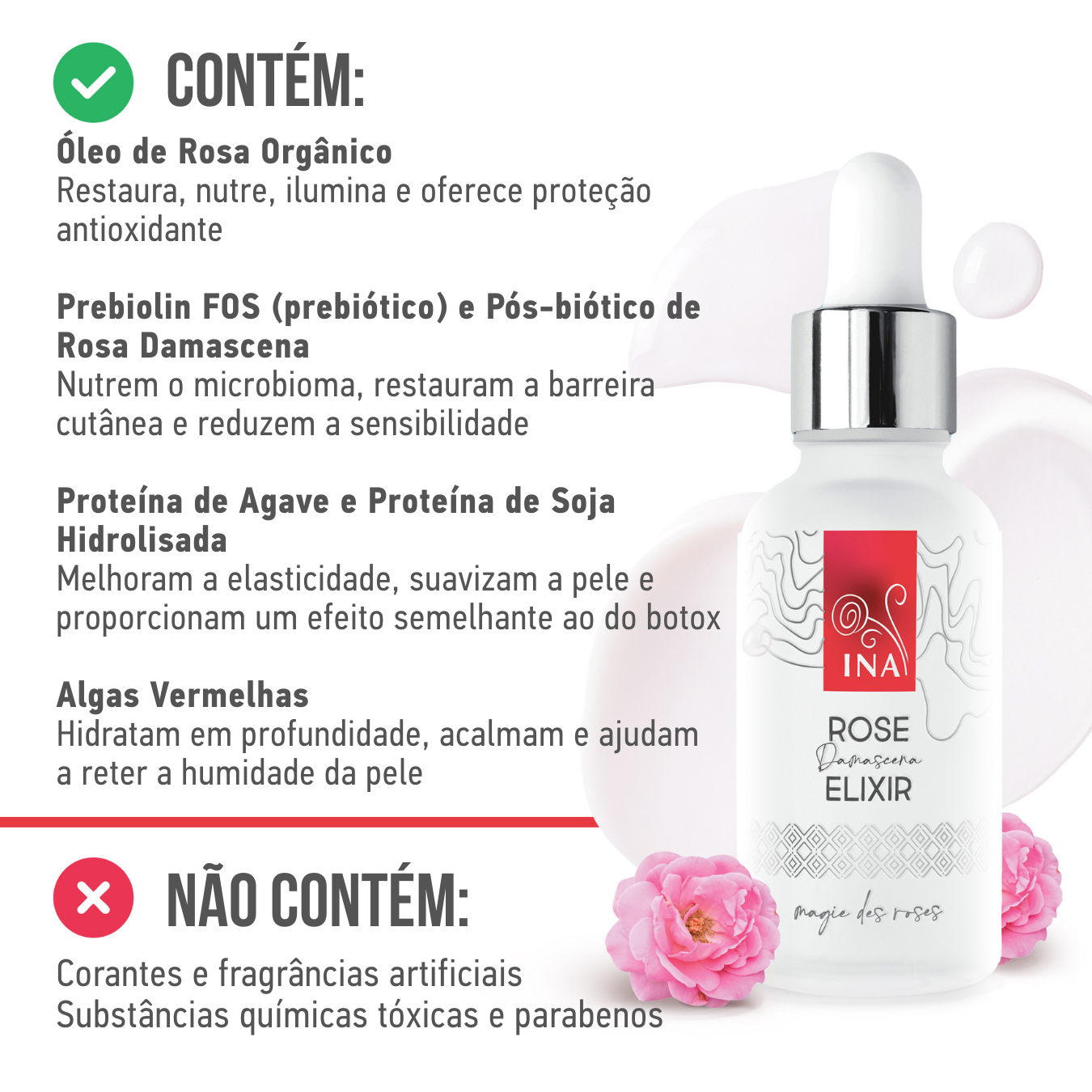 Sérum Facial Anti-Idade Intensivo com Óleo de Rosa Orgânico – Rose Elixir