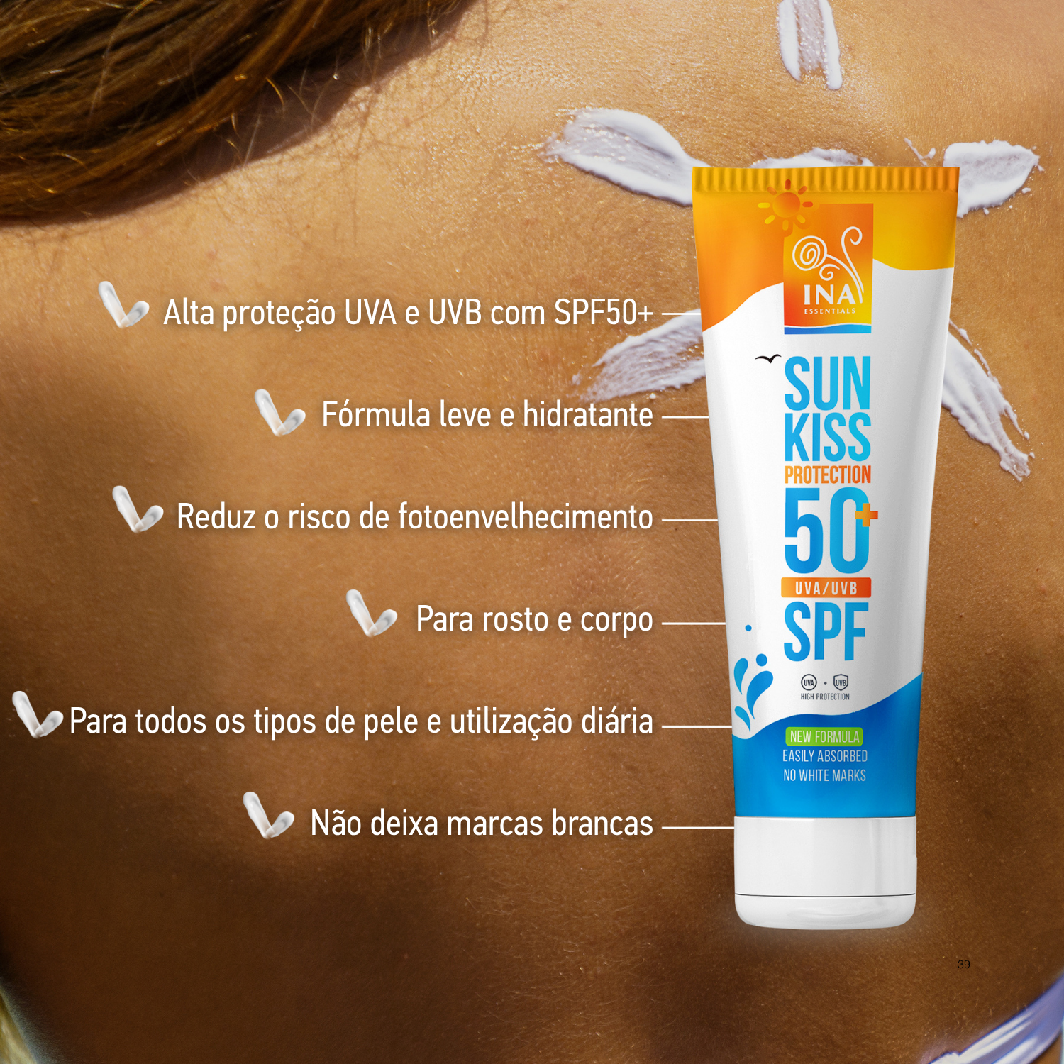 Protetor Solar Natural para Rosto e Corpo SPF 50+ com Abeto Branco Orgânico