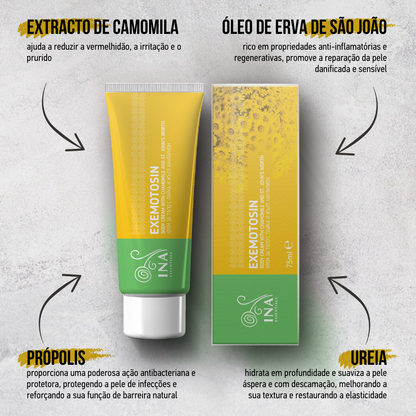 Compre 2 Cremes para Psoríase, Eczema e Pele Irritada e receba 1 Água de Camomila Orgânica Grátis