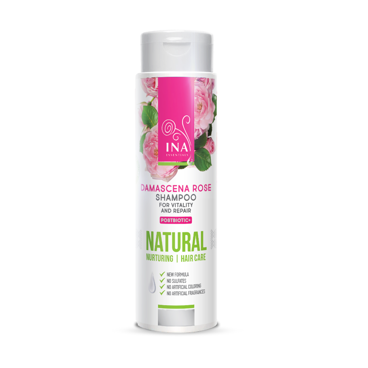 Champô Natural de Rosas para Cabelo Seco e Danificado