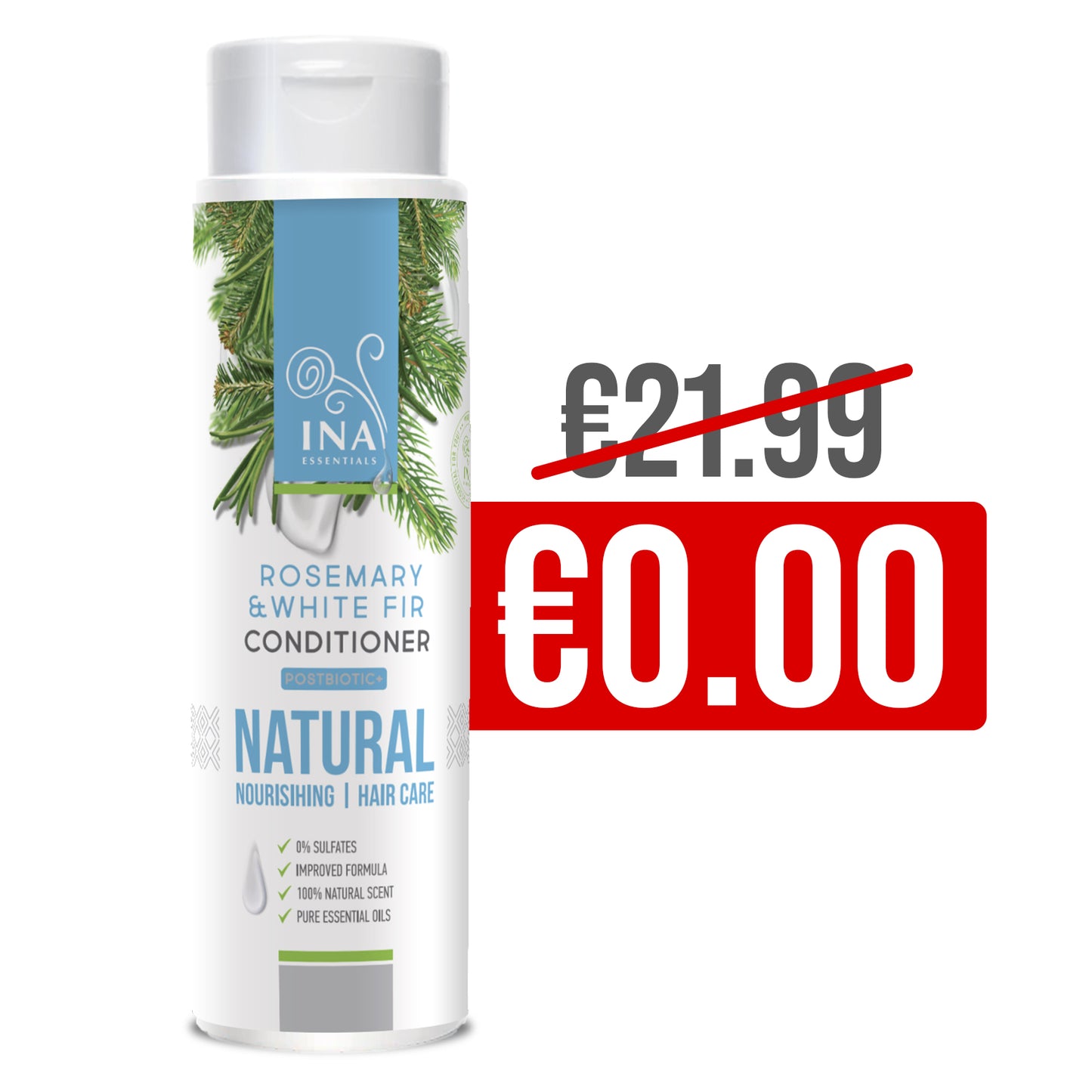 + Oferta Condicionador Natural com óleo de Alecrim - cuidado nutritivo intensivo para todos os tipos de cabelo (200ml)