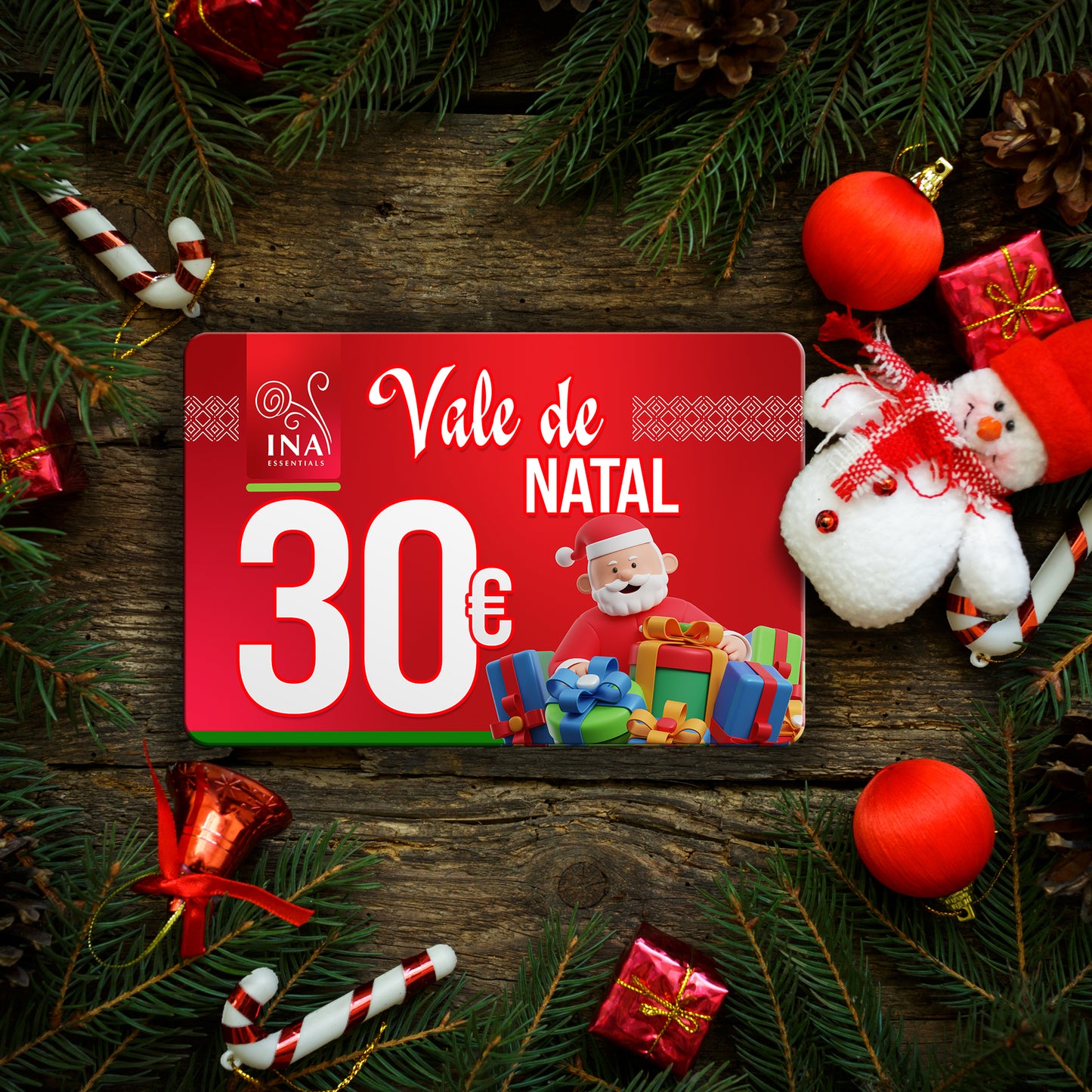 Compre um voucher de Natal no valor de 30€, pague 25€ - Voucher Digital