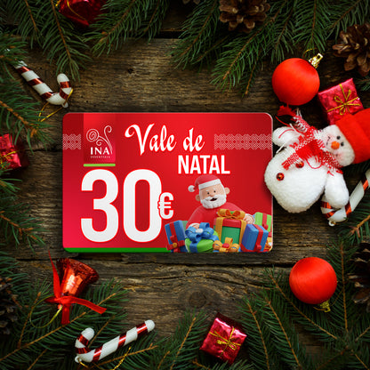 Compre um voucher de Natal no valor de 30€, pague 25€ - Voucher Digital