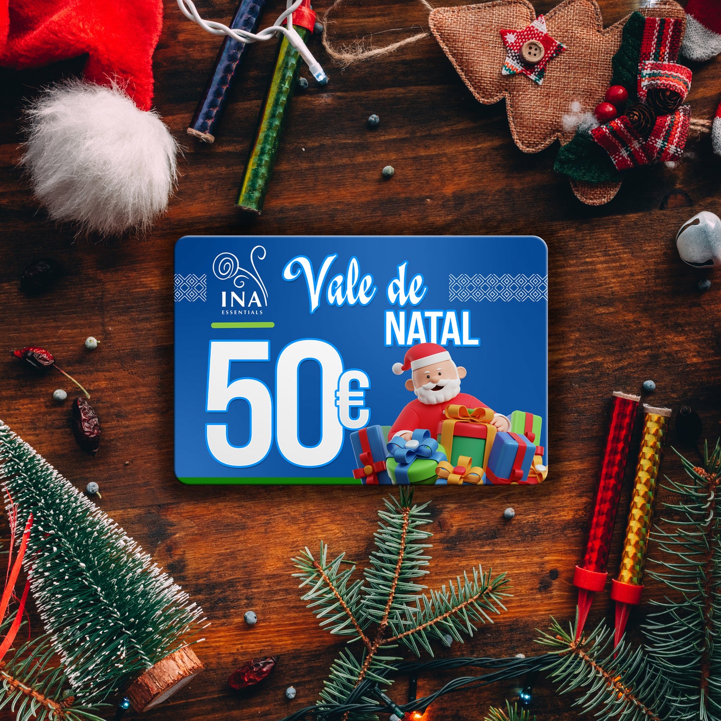 Compre um voucher de Natal no valor de 50€, pague 40€- Voucher Digital