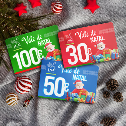 Compre um voucher de Natal no valor de 100€, pague 70€ - Voucher Digital