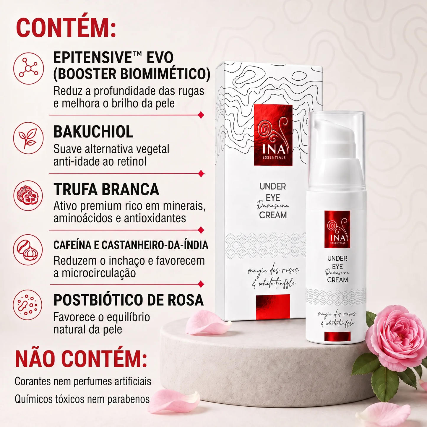 Compre 3 Cremes de Contorno de Olhos Anti-Idade, Ganhe 1 Sérum Anti-Idade Grátis