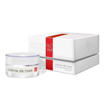 Creme de rosa - Creme Hidratante de rosto com SPF30 - altamente enriquecido com óleo essencial de Rosa orgânica