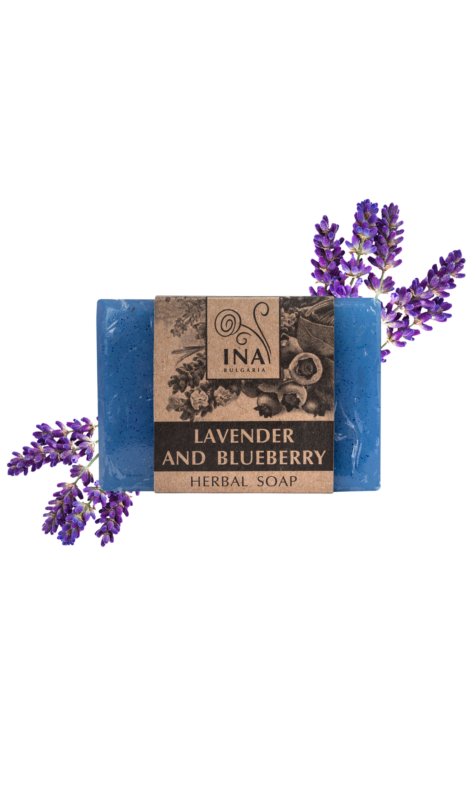 Sabonete de Ervas Naturais com Lavanda e Mirtilo - para pele com tendência a Acne e Manchas