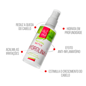 Água de Urtiga Selvagem - Hydrolina - Spray capilar para Queda de cabelo e Cabelo Oleoso