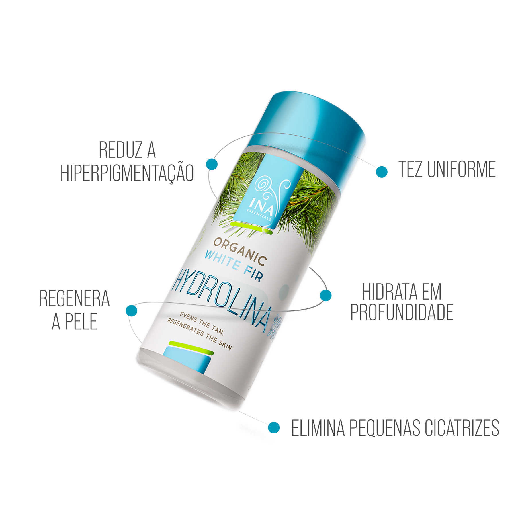 Água de Abeto Branco Orgânica - Hydrolina para Hiperpigmentação: Compre 2, Ganhe 1 Grátis