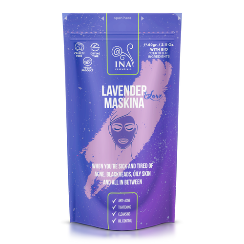 + Oferta Máscara facial - Maskina de Lavanda - cuidado intensivo para pele com tendência a problemas de oleosidade