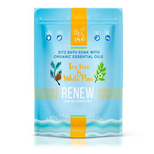 Renew - Sais de banho com Árvore do Chá e Pinho Branco para pernas cansadas e Fungos